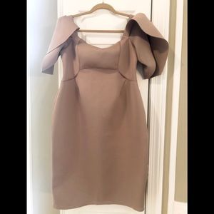 ASOS Maternity Off-Shoulder Petal Peplum Dress